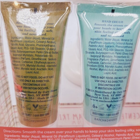 Bath & Body Hand Cream Trio Christmas Candy Cane, Warm Vanilla, Holiday Spruce - Picture 6 of 7